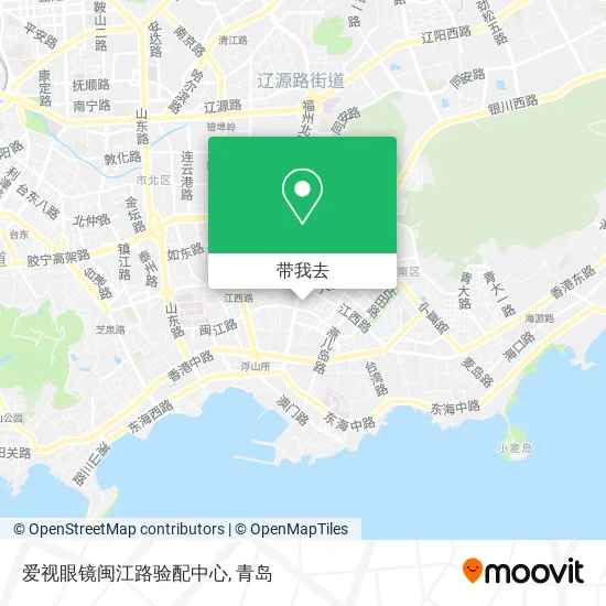 爱视眼镜闽江路验配中心地图