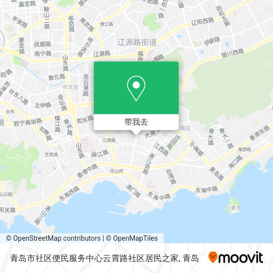 青岛市社区便民服务中心云霄路社区居民之家地图