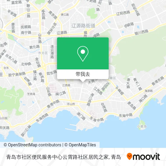 青岛市社区便民服务中心云霄路社区居民之家地图