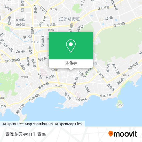 青啤花园-南1门地图