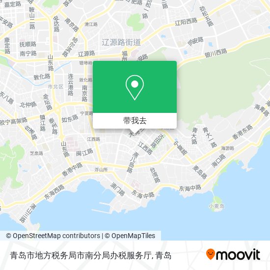 青岛市地方税务局市南分局办税服务厅地图