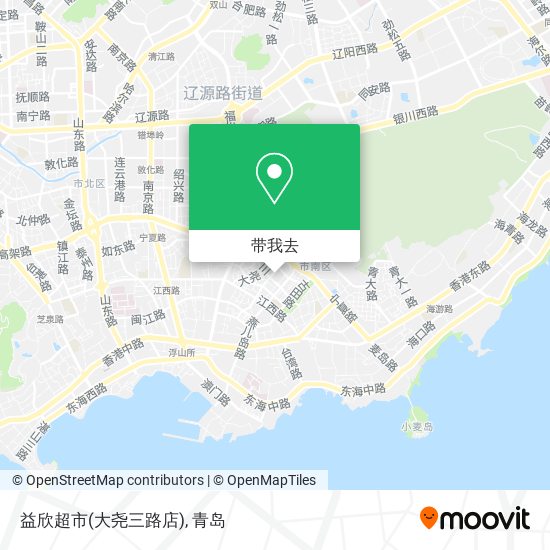 益欣超市(大尧三路店)地图