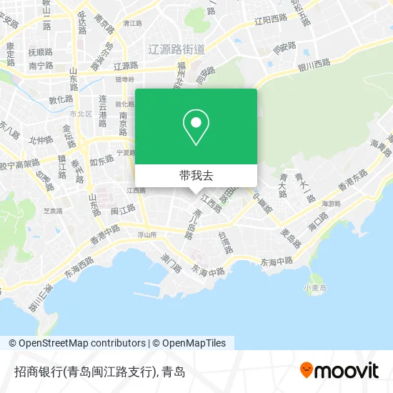 招商银行(青岛闽江路支行)地图