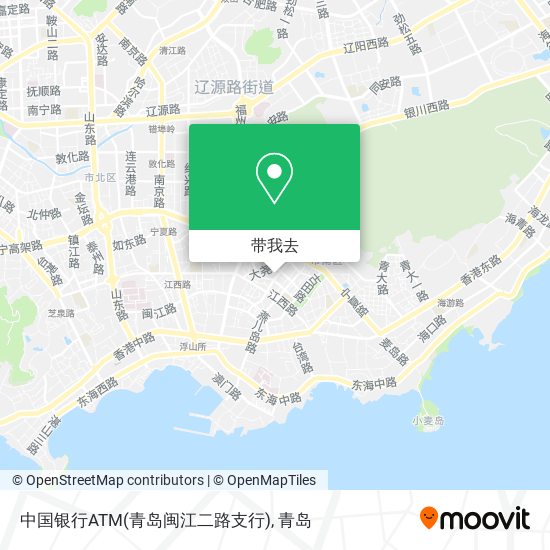 中国银行ATM(青岛闽江二路支行)地图