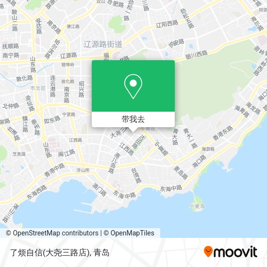 了烦自信(大尧三路店)地图