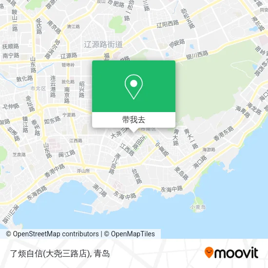 了烦自信(大尧三路店)地图