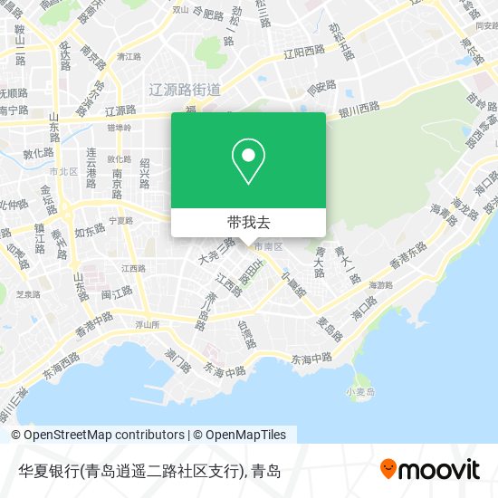 华夏银行(青岛逍遥二路社区支行)地图