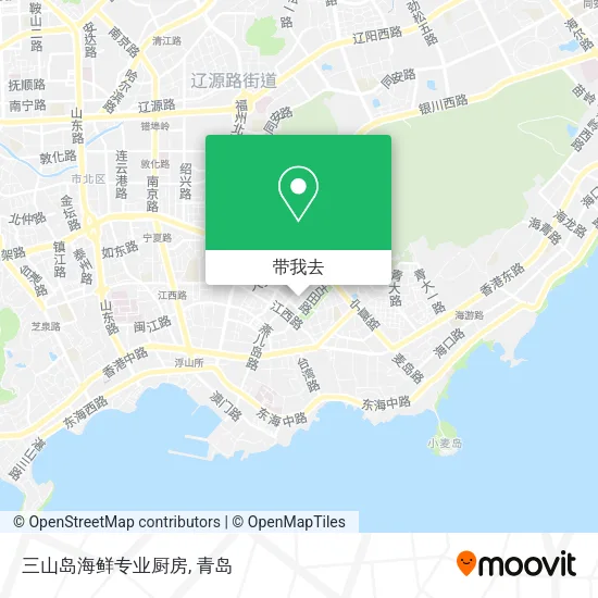 三山岛海鲜专业厨房地图