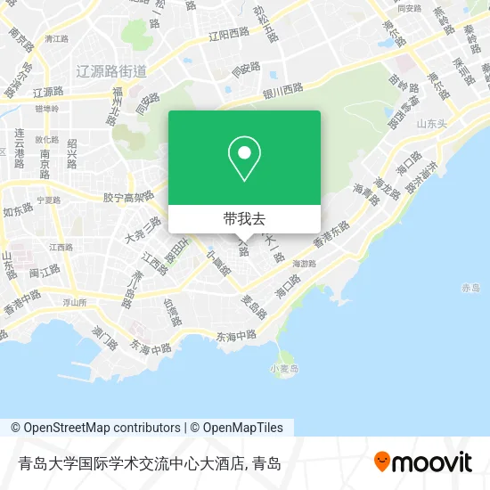青岛大学国际学术交流中心大酒店地图