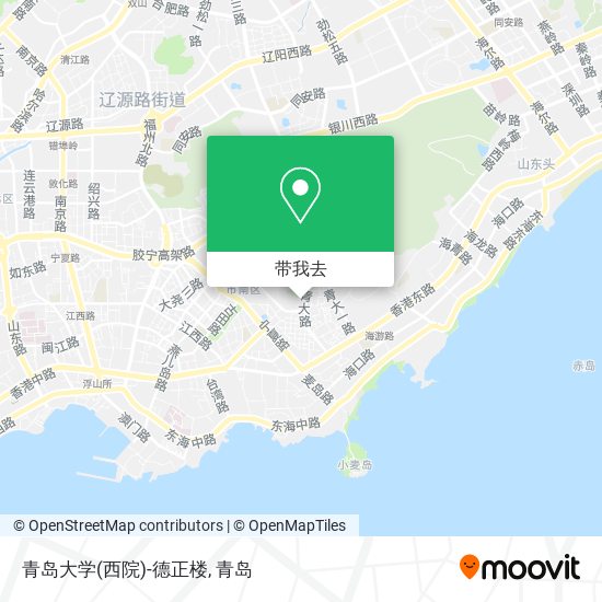 青岛大学(西院)-德正楼地图