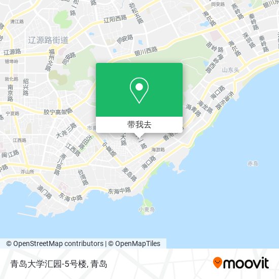 青岛大学汇园-5号楼地图