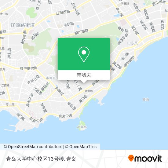 青岛大学中心校区13号楼地图