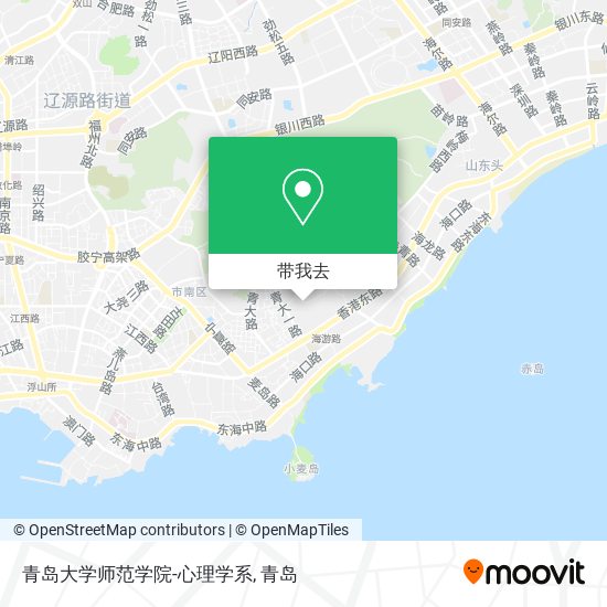 青岛大学师范学院-心理学系地图