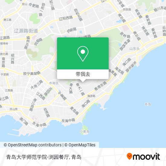 青岛大学师范学院-浏园餐厅地图