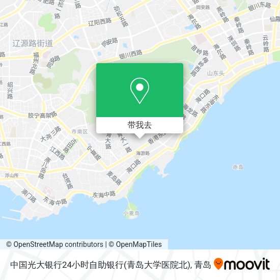 中国光大银行24小时自助银行(青岛大学医院北)地图