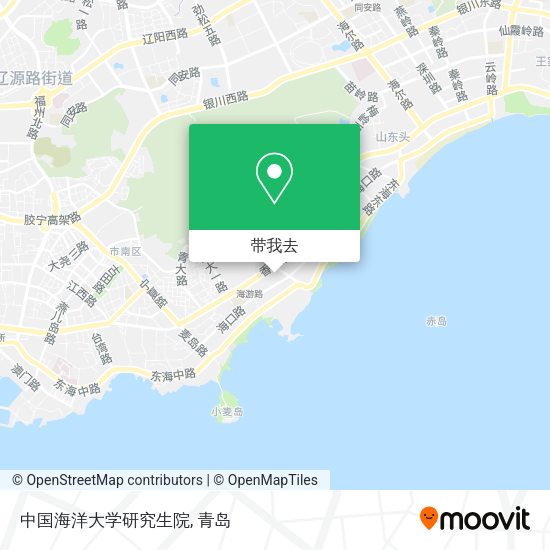 中国海洋大学研究生院地图