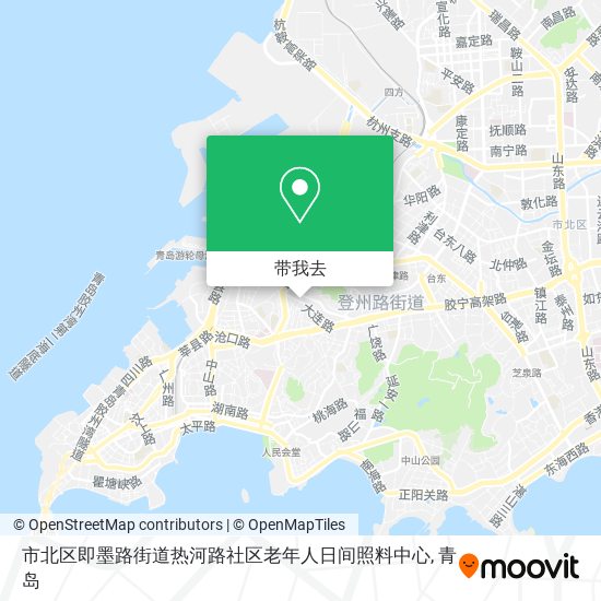 市北区即墨路街道热河路社区老年人日间照料中心地图