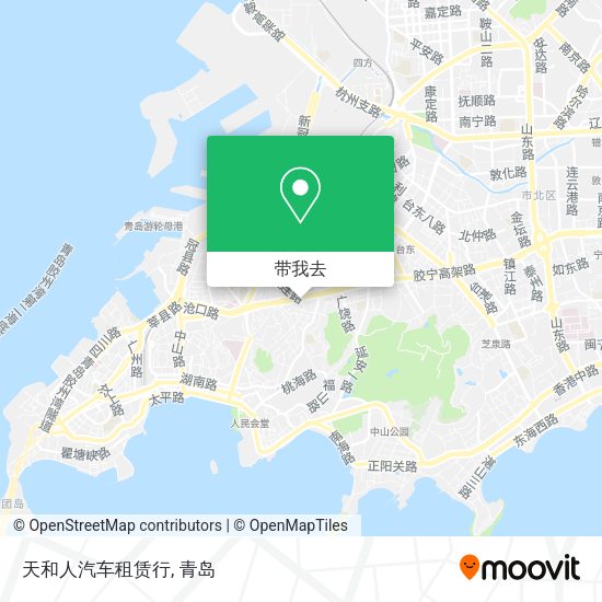 天和人汽车租赁行地图