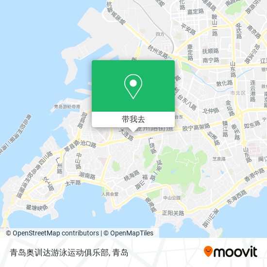 青岛奥训达游泳运动俱乐部地图