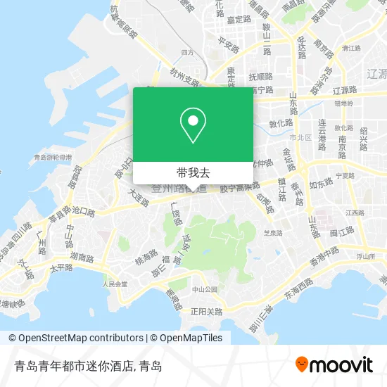 青岛青年都市迷你酒店地图