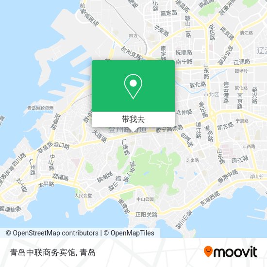 青岛中联商务宾馆地图
