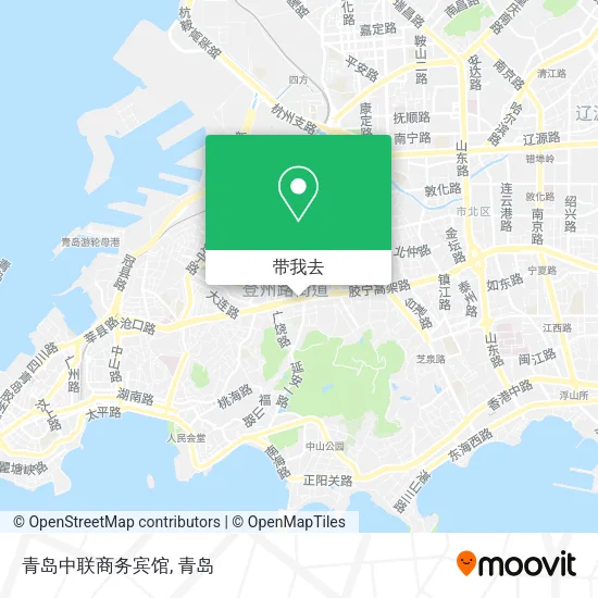 青岛中联商务宾馆地图
