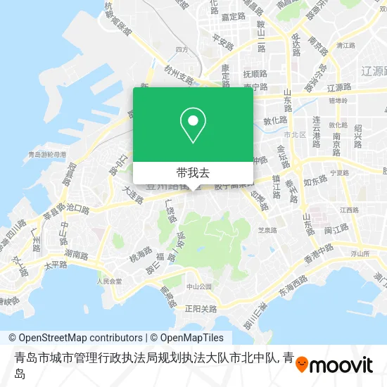 青岛市城市管理行政执法局规划执法大队市北中队地图