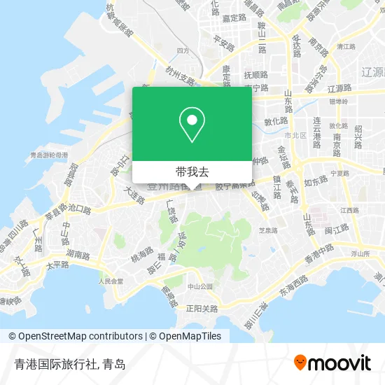 青港国际旅行社地图