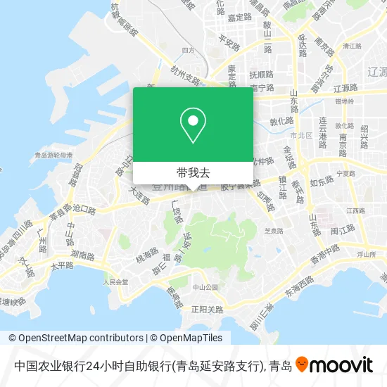 中国农业银行24小时自助银行(青岛延安路支行)地图