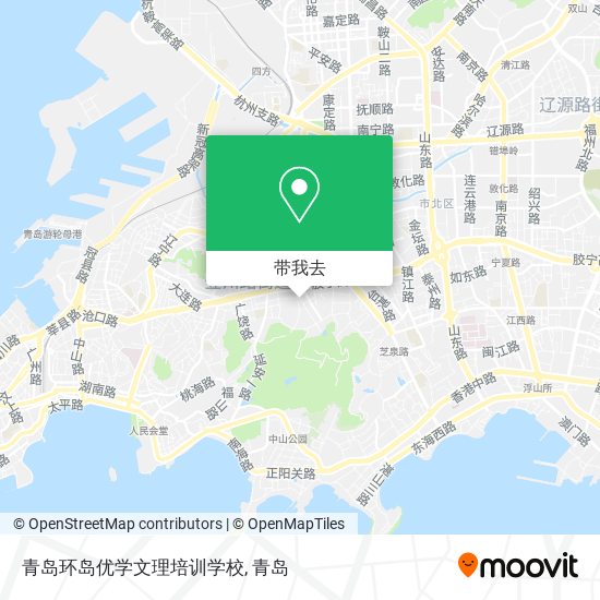 青岛环岛优学文理培训学校地图