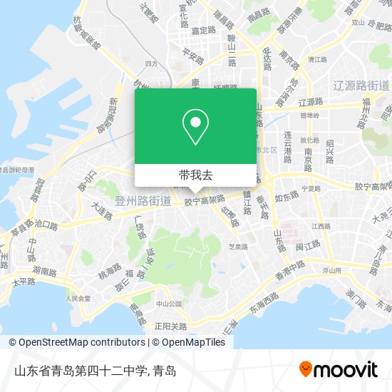 山东省青岛第四十二中学地图