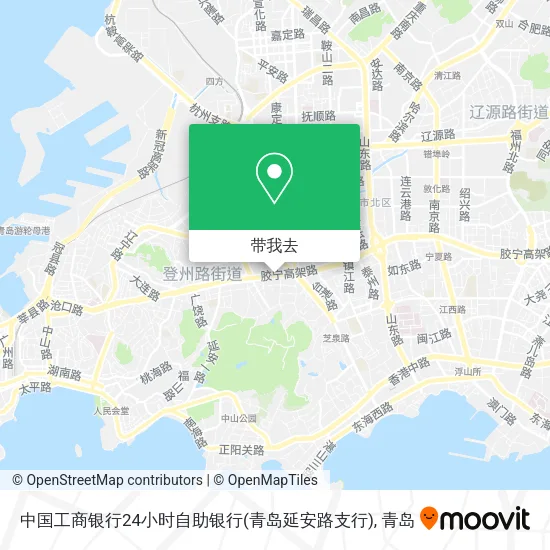 中国工商银行24小时自助银行(青岛延安路支行)地图