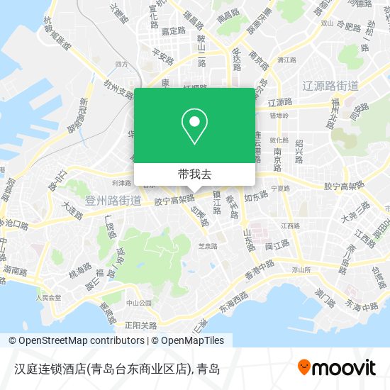 汉庭连锁酒店(青岛台东商业区店)地图