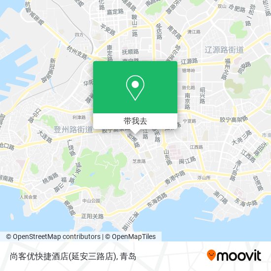 尚客优快捷酒店(延安三路店)地图