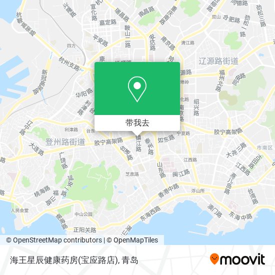 海王星辰健康药房(宝应路店)地图