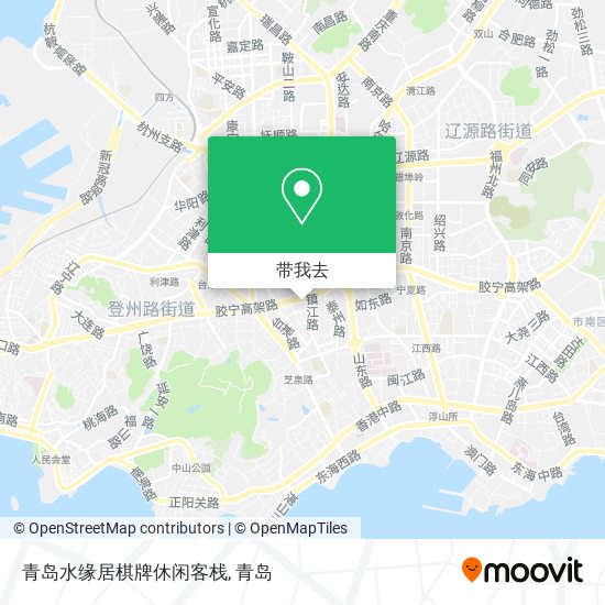青岛水缘居棋牌休闲客栈地图