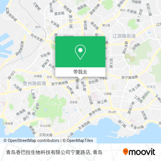 青岛香巴拉生物科技有限公司宁夏路店地图