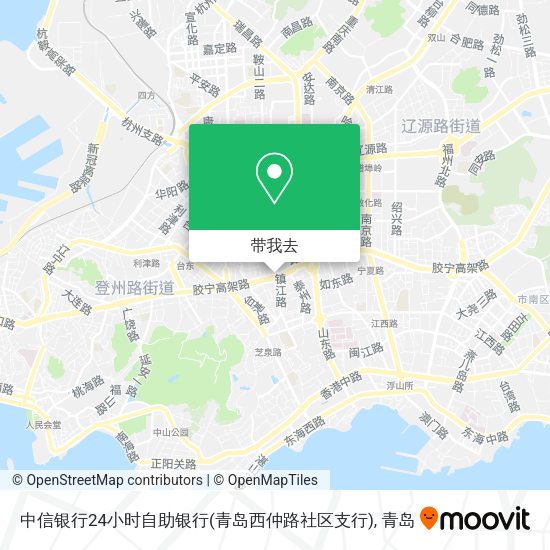 中信银行24小时自助银行(青岛西仲路社区支行)地图