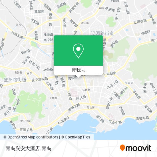 青岛兴安大酒店地图