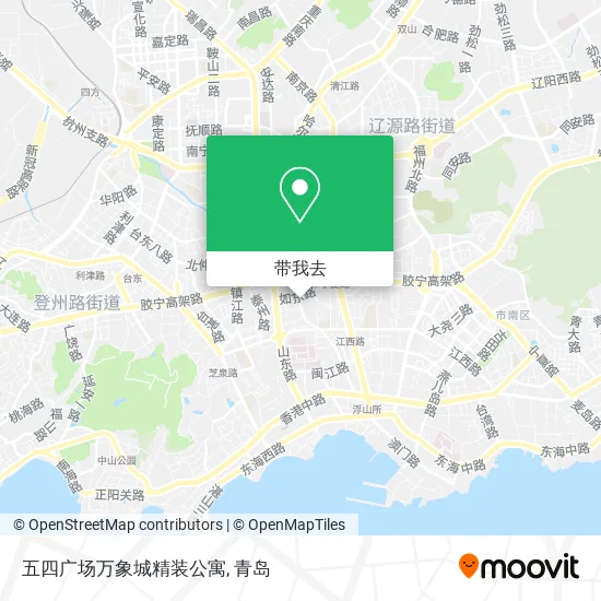 五四广场万象城精装公寓地图