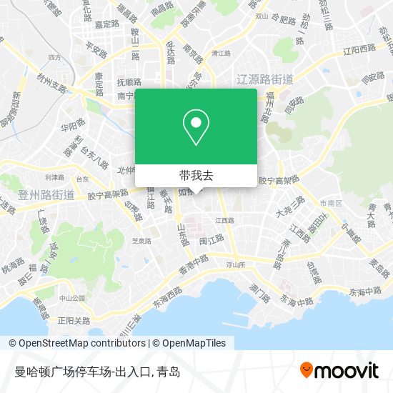 曼哈顿广场停车场-出入口地图