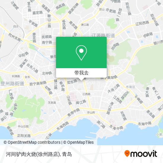 河间驴肉火烧(徐州路店)地图