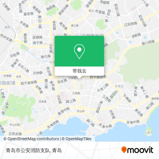青岛市公安消防支队地图