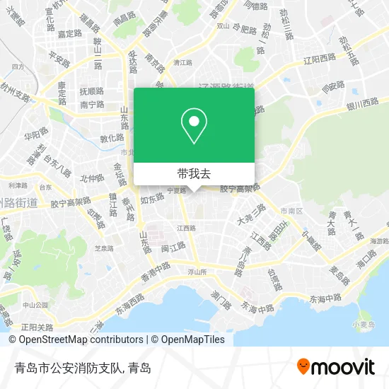 青岛市公安消防支队地图