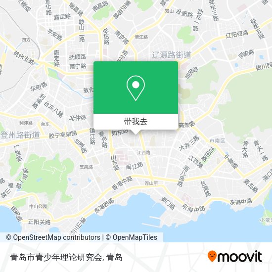 青岛市青少年理论研究会地图