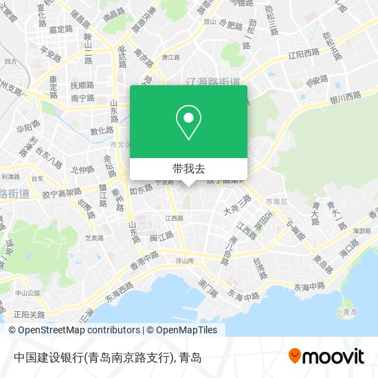 中国建设银行(青岛南京路支行)地图