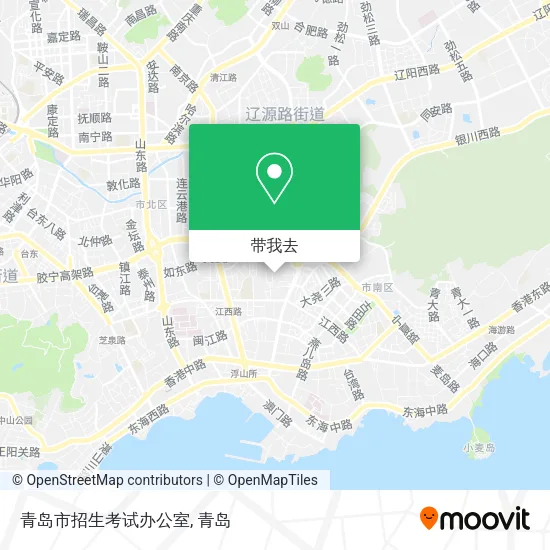青岛市招生考试办公室地图