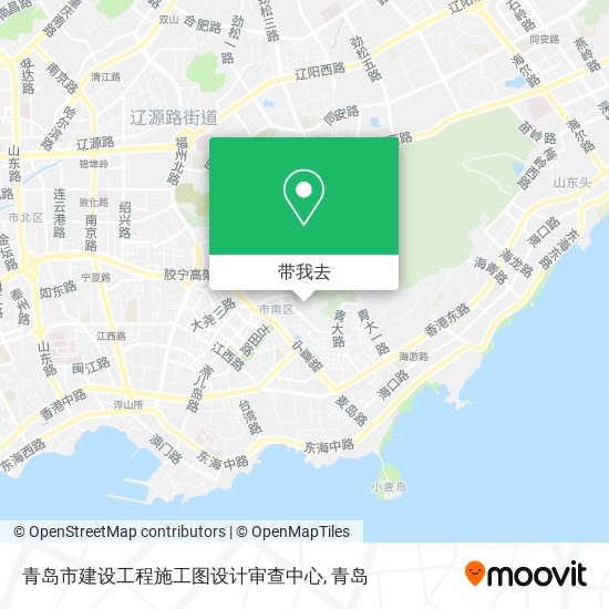 青岛市建设工程施工图设计审查中心地图