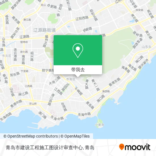 青岛市建设工程施工图设计审查中心地图