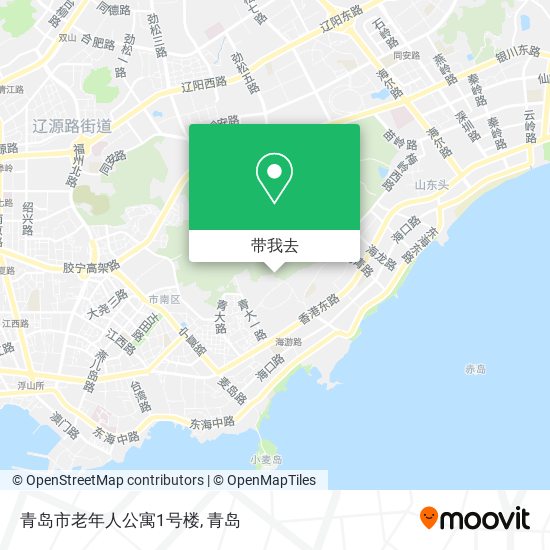 青岛市老年人公寓1号楼地图